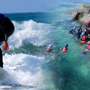 Coasteering Session & Surf Lesson package - £75 p.p.